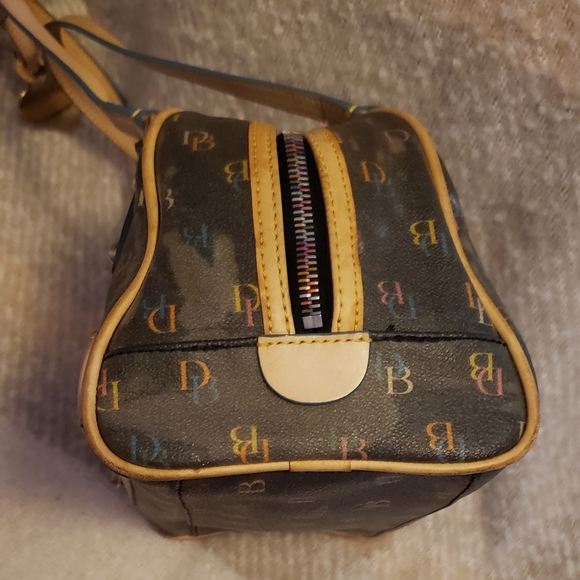 Dooney & Bourke Black Multicolor Monogram Shoulder Bag - Picture 6 of 7